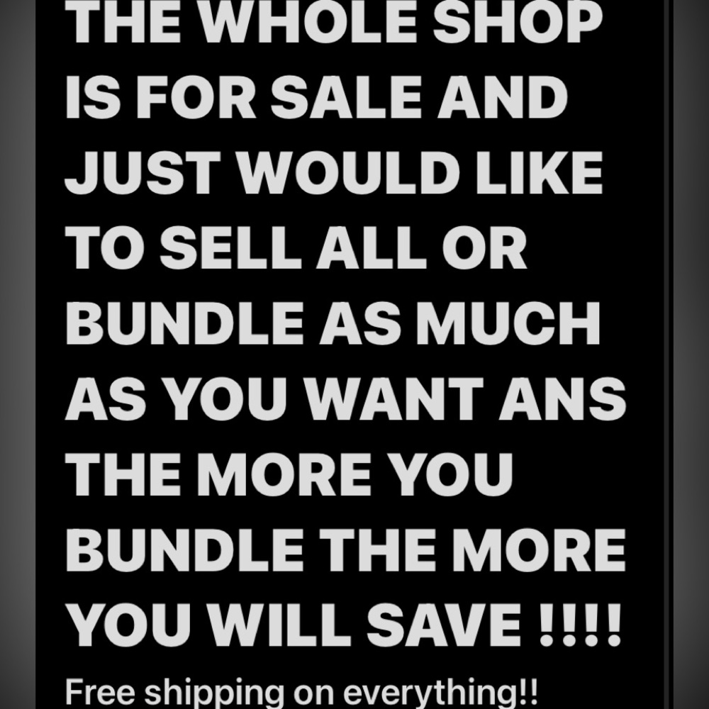 SPECIAL ON EVERYTHING SELLING THE WHOLE CLOSET